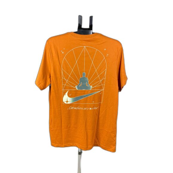 Nike Dri-FIT Tee Shirt Unisex L Orange Training Sports Top New NWT - Picture 5 of 6